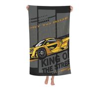 peiyeety Beach Towel Cool Speed Race Car Microfiber Beach Towels Blanket Oversized Tropical Big Extra Large XL Pool Towels Quick Dry Sandproof for Women Girls Kids