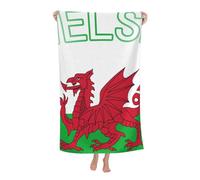 peiyeety Beach Towel Welsh Flag Microfiber Beach Towels Blanket Oversized Tropical Big Extra Large XL Pool Towels Quick Dry Sandproof for Women Girls Kids