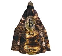 peiyeety bitcoin Printing Halloween Adult Hooded Cloak is a super large, comfortable, and durable cloak