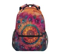 peiyeety Bohemian Mandala Flower Laptop Backpack for Women Men, Personalized College Bookbag Travel Bag Casual Daypack back packs