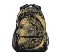 peiyeety Boho Witchy Magic Moon Sun Laptop Backpack for Women Men, Personalized College Bookbag Travel Bag Casual Daypack back packs