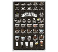 peiyeety Buoraev Coffee Knowledge Metal Tin Signs Barista Guide Reading Posters 38 Ways To Make A Perfect Coffee Plaques Home Room Cafe Wall Decor 12x16 Inches