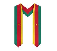 peiyeety Cameroon Cameroonian Flag Graduation Stole Graduation Shawl Sash For Graduation Student Aboard International Study 2026 Graduate Thick Shawls Decor Present