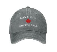 peiyeety Canada is Not for Sale Hat Men Women Trucker Hat Dad Baseball Cap Gray