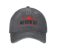 peiyeety Canada Never 51st State Hats Adjustable Dad Hat Baseball Caps for Men Women Deep Heather
