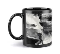 peiyeety Ceramic Coffee Mug 11oz, Sturdy Printed Mug for Daily Use Monochrome Concerto, Great Gift Idea for Men, Women, Mom, Dad, Valentine‘s Day, Anniversary, Housewarming