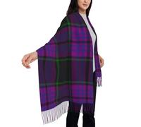 peiyeety Clan Laird Tartan Scarf for Women Plaid Soft Cashmere Feel Pashmina Shawl Wraps, Cozy and Lightweight for Daily & Holiday Wear