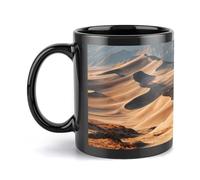 peiyeety Coffee Mug, 11oz Ceramic Mug with Printed Design Silent Waves, Smooth & Durable Cup for Morning Coffee, Tea, Gift for Christmas, Birthday, Office, Home