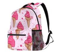 peiyeety Delicious Ice Cream Laptop Backpack for Women Man Large Capacity Travel Daypack Rucksack Lightweight Carry On Casual for Work Hiking Camping