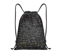 peiyeety Drawstring Backpack Sports Gym Bags Draw String Bag for Women Men Math Formula Drawstring Bags Sackpack