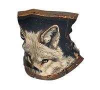 peiyeety Face Mask Tube Bandana Neck Gaiter Wrap Head Scarf for Women Men, Wolf Bookshelf Books Vintage