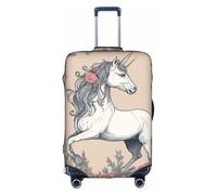 peiyeety Fairy Tale Unicorn02 Durable Elastic Suitcase Cover - Protect and Distinguish Your Luggage