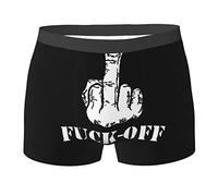 Peiyeety Fuck Off 6 Men'S Breathable Boxer Briefs Soft Shorts Comfortable Underwear