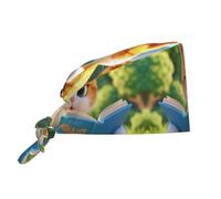 peiyeety Funny Cat Reading Print Fashionable Sweat Absorbing and Breathable Work Cap with Adjustable Sports Strap and Neutral Strap Black