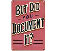 peiyeety Funny Office Wall Decor Retro Metal Tin Sign for Workspaces, Offices, or Home Decor, Nice Gift Coworkers, Programmers, and Engineers12x16 Inch