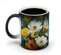 peiyeety Heat Sensitive Color Changing Mug, Autumn Palette Pattern 350ml Ceramic Magic Cup Reveals Pattern with Hot Drink - Great Gift Idea for Coffee Lovers, Birthday & Holidays