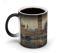 peiyeety Heat Sensitive Color Changing Mug, Empire's Afterglow Pattern Magic Ceramic Coffee Cup - Funny Gift Idea for Men, Women, Christmas