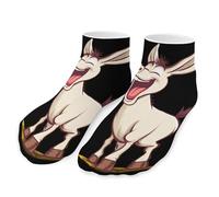 peiyeety Laughing Donkey Crazy Unisex Ankle Socks Athletic Breathable Low Cut Comfortable Sock