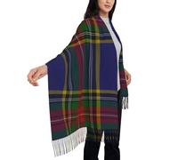 peiyeety Macbeth Clan Tartan Plaid Scarf for Women Plaid Soft Cashmere Feel Pashmina Shawl Wraps, Cozy and Lightweight for Daily & Holiday Wear