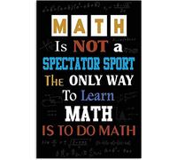 peiyeety Mathematics Inspirational Metal Tin Signs The Only Way to Learn Math is to Do Math Poster Home Decor School Classroom Wall Decoration Plaque 12x8inches