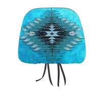 peiyeety Native American Bead Cross EthnictCar Head Rest Covers Set Auto Front/Rear Seats Headrest Cover Universal Fit Most Cars, Sedan, SUV, Unique Gift for Women Men