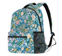 peiyeety Rustic Wildflower Bush Laptop Backpack for Women Man Large Capacity Travel Daypack Rucksack Lightweight Carry On Casual for Work Hiking Camping