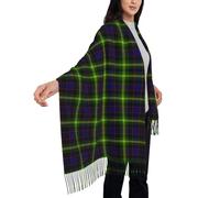 peiyeety Scottish Clan Watson Modern Tartan PlaidScarf for Women Tartan Soft Cashmere Feel Pashmina Shawl Wraps, Cozy and Lightweight for Daily & Holiday Wear