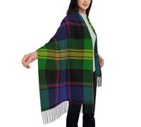 peiyeety Scottish Clan Watson Tartan Plaid Scarf for Women Plaid Soft Cashmere Feel Pashmina Shawl Wraps, Cozy and Lightweight for Daily & Holiday Wear