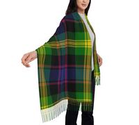 peiyeety Scottish Clan Watson Tartan PlaidScarf for Women Tartan Soft Cashmere Feel Pashmina Shawl Wraps, Cozy and Lightweight for Daily & Holiday Wear