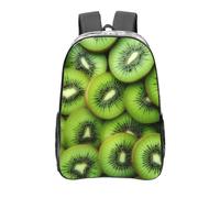 peiyeety Slices of Fresh Ripe Green Kiwi Clear Backpack Heavy Duty PVC Transparent Backpack for Concert Work Travel Bag