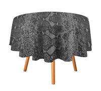 peiyeety Snakeskin Print Round Tablecloth Waterproof Tablecloths Covers Tablecovers Outdoor Tablecloths Birthdays 60x60in