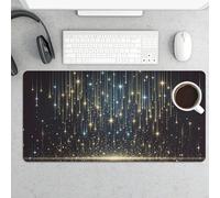 peiyeety Starry Sky Shining Stars Large Gaming Mouse Pad 12x24 Inch, Extended Desk Mat with Non-Slip Rubber Base, Waterproof Computer Keyboard & Mouse Pad, for Office Home Gamer