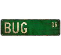 peiyeety Street Sign Bug Decor Expert Studies Metal Tin Signs 16 x 4 in Home Cave Garage Baration