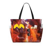 peiyeety Sun Rays Making Antelope Canyon Glow At High Noon Large Beach Tote Bag For Women With Zipper & Wet Pocket, Lightweight Foldable Gym Tote For Travel, Grocery, Swim, Sports