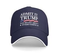 peiyeety Trump was Right About Everything Hat Adjustable Baseball Cap Dad Hat Unisex Men&Women Navy Blue