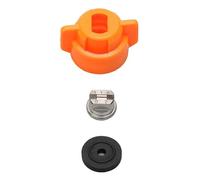 PEIZIOZ 1PCS Agricultural for Sprayer T10 T16 T20 T30 Fan Shaped Stainless Steel Nozzle Flat Cap Rubber Gasket for RC Protection UAV Drone parts(11002 2.0 w cap)