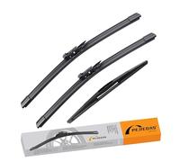 PEJIEDAS 20"+20" Windshield Wipers with 12" Rear Wiper Blade Sets Replacement for Ford Escape 2008-2012 OEM Quality/Factory Style (Pack of 3)