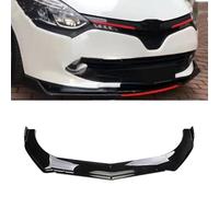 PEJLHK Car Front Spoilers,Front Bumper Lip Spoiler Splitters For Renault Clio 4 5 RS GT 1993-2021,ABS Material