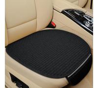 PEJLHK Car Seat Cover Protector for FIAT 500 2010-2011,Front/Rear Back Linen Cushion,Breathable Cover,Black- 1pc