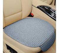 PEJLHK Car Seat Cover Protector for FIAT 500 2010-2011,Front/Rear Back Linen Cushion,Breathable Cover,Grey- 1pc