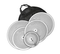 PEJLHK Professional Cymbals 5 Pcs Alloy Cymbal Set 10"Splash/14"Hi-Hat/16"Crash/20"Ride With Cymbal Bag For Jazz Drum Set