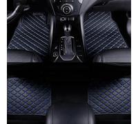 PEJLHK Right Hand Drive Car Floor Mats for BMW X1 U11 U12 2023 2024 2025,Pu Leather Waterproof Foot Pads,Interior Accessories,2Front+2Rear,Black-Blue