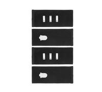 Pejlnd 4Pcs Black Waist Extender for Trousers with Metal Hook Adjustable Waistband Extender Detachable Trouser Extenders for Men Women Pants Jeans Skirts