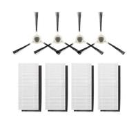 PEJVKCEJ 4 Side Brushes + HEPA Filters ，Compatible For Lefant， M210 Series N1 OKP K2 Robot Vacuum Cleaner Accessory Part,Vent filter(M210P-9cm filter)