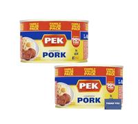 Pek Chopped Pork 400g - Pack of 2 Cans - Classic Tinned Meat for Meals, Sandwiches & Cooking