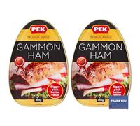 PEK Premium Range Gammon Ham 455g (2 Packs) - Deliciously Tender, Ready to Eat Ham for Sandwiches & Meals