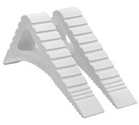 Pekasa Door Stopper and Window Stopper, Award Winning Design Heavy Duty Rubber Door Stops, Works on Any Floor Surface and Any Door Type, Door Wedge Stop in Modern Stylish Colors (White, 2 Pack)