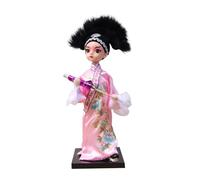Peking Operas Figurine with Base Traditional Chinese Characters Dolls Puppet for Festivals and Special Event Peking Operas Dolls Figurine