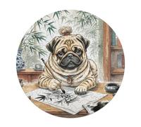 Pekingese 128 Piece Circular Puzzle Cute Pet Animals Animal Shape Learning Through Play Educational Puzzle for Kids & Adults Idea Home Decor 120 PCS