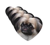 Pekingese Dog Car Air Fresheners Cards Set of 4 Pieces Personalized Car Fresheners Gifts for Men Women Auto Aromatherapy Tablets Hanging Scented Cards for Wardrobe Bathroom